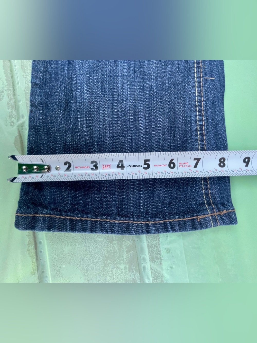 LOW RISE Y2K AMETHYST VINTAGE  BLUE JEANS NEW WITH TAGS SIZE 0 JUNIORS - Picture 8 of 14
